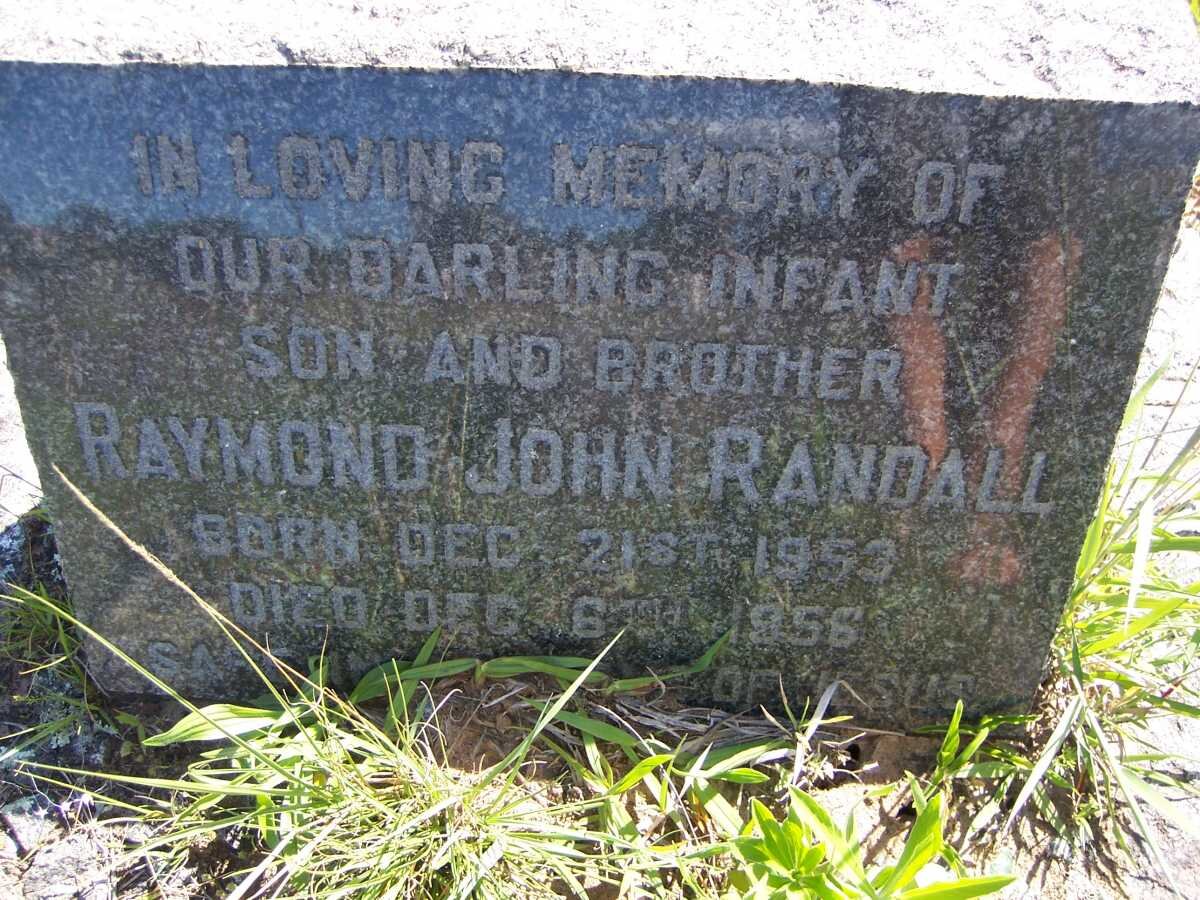 RANDALL Raymond John 1953-1956