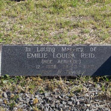 REID Emilie Louisa nee AEREBOE 1886-1958
