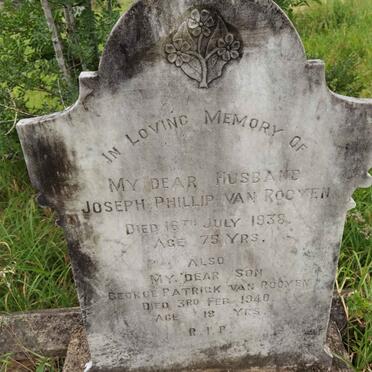 ROOYEN Joseph Phillip, van -1938 :: VAN ROOYEN George Patrick -1940