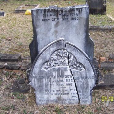 SANDOW Friedrich 1821-1900 &amp; Friedericke SCHULTZ 1822-1898