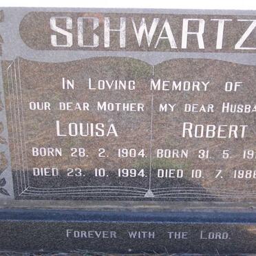 SCHWARTZ Robert 1917-1986 &amp; Louisa 1904-1994