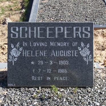 SCHEEPERS Helene Auguste 1903-1985