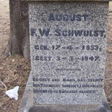 SCHWULST August F.W. 1853-1947