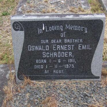 SCHRODER Oswald Ernest Emil 1911-1975