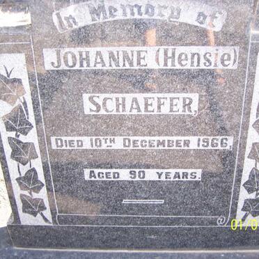 SCHAEFER Johanne -1966