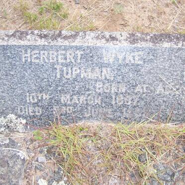 TUPMAN Herbert Wyke 1897-1959 &amp; Kate margaret WILLIAMS 1868-1968