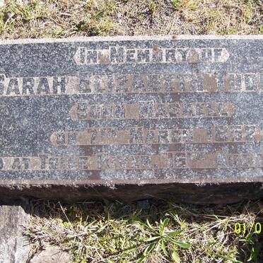 TUDHOPE Sarah Elizabeth nee MASKELL 1852-190?