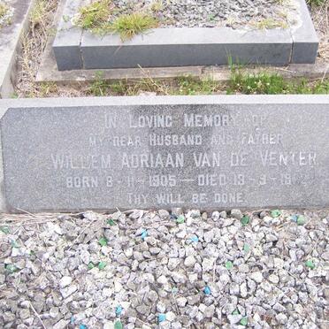 VENTER Willem Adriaan, van de 1905-1972 &amp; May Catherine 1910-1977