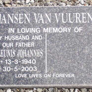VUUREN Theunis Johannes, Jansen van 1940-2003
