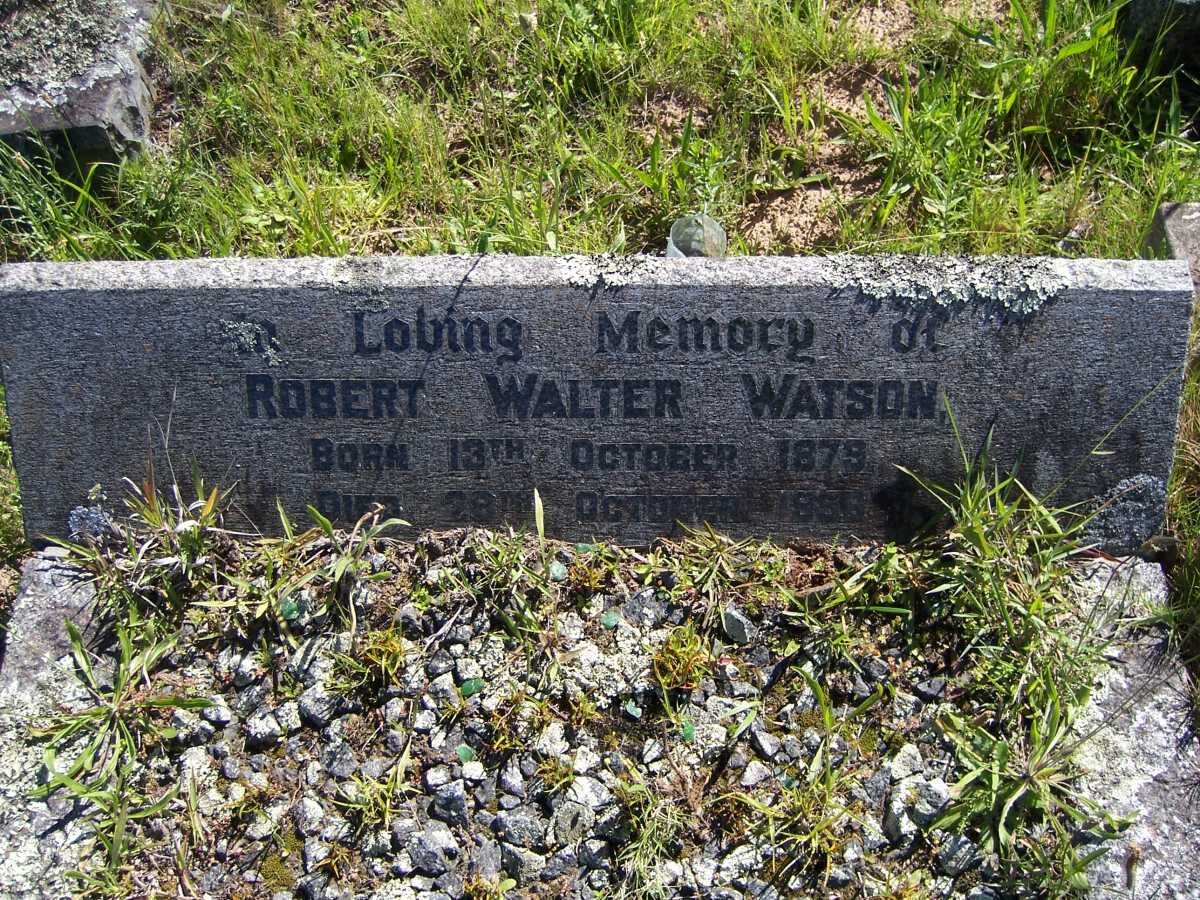 WATSON Robert Walter 1879-1956