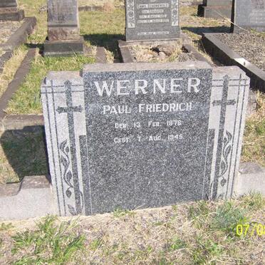 WERNER Paul Friedrich 1878-1945