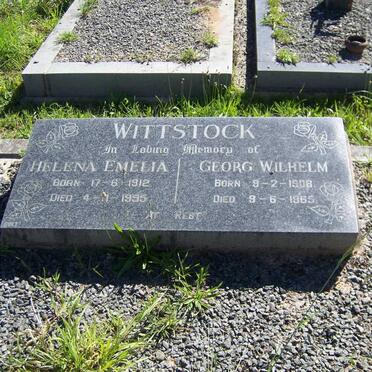 WITTSTOCK Georg Wilhelm 1908-1965 &amp; Helene Emelia 1912-1995