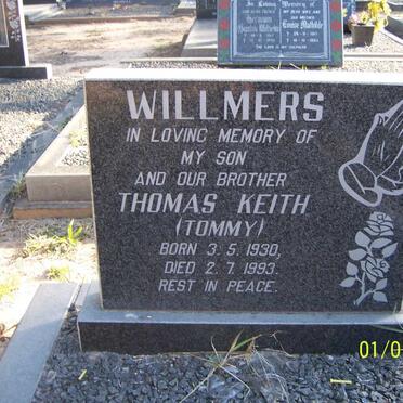 WILLMERS Thomas Keith 1930-1993