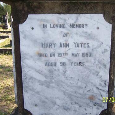 YATES Mary Ann -1953