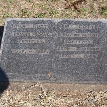 ZOWITZKY Johann Michael 1856-1937 &amp; Ernestine Augusta BRUSSOW 1870-1948