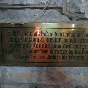 CHRISTIAN George Bellamy -1905