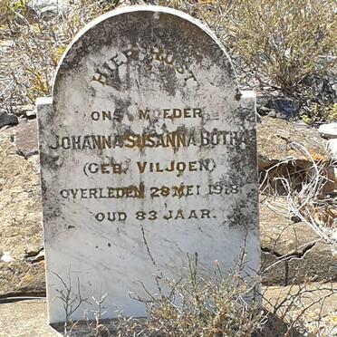 BOTHA Johanna Susanna nee VILJOEN -1918