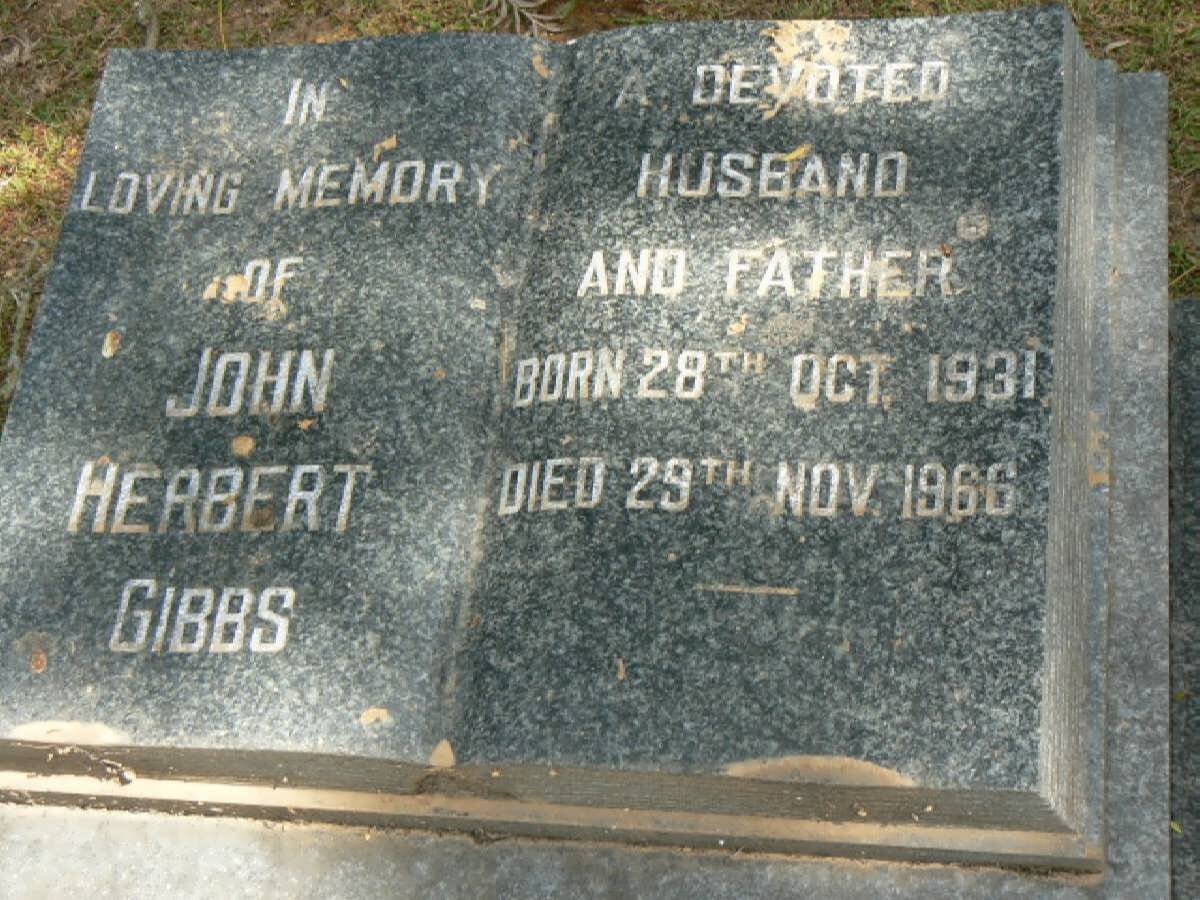 GIBBS John Herbert 1931-1966