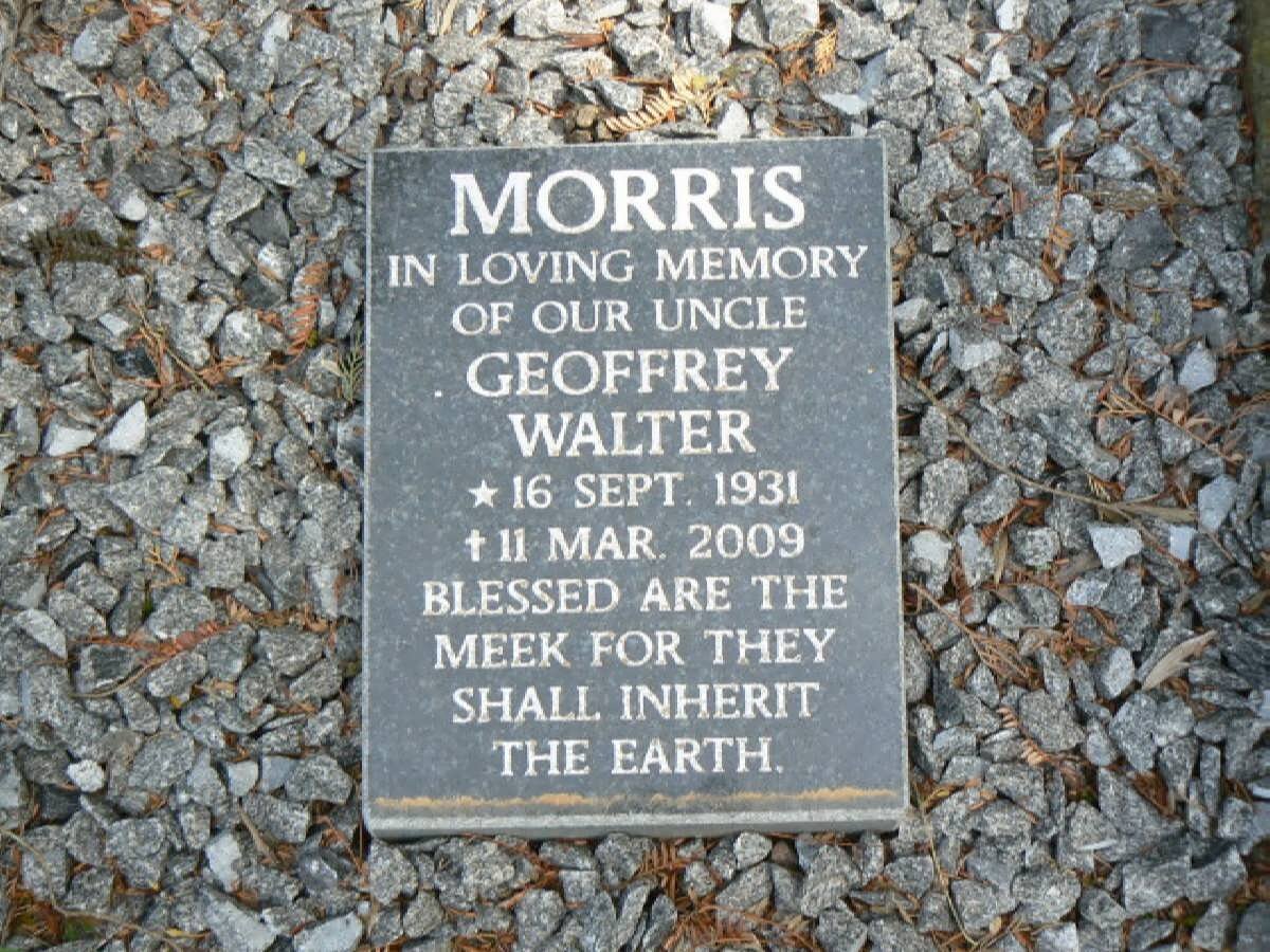 MORRIS Geoffrey Walter 1931-2009