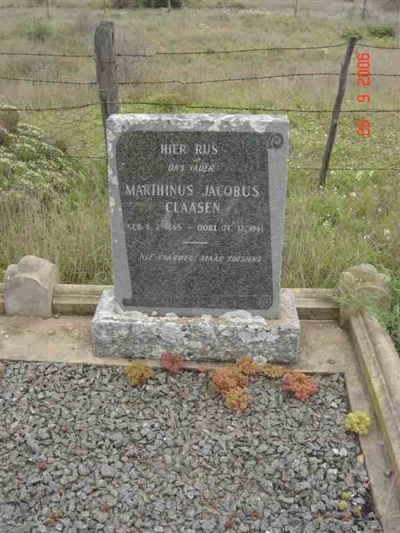 CLAASEN Marthinus Jacobus 1865-1961