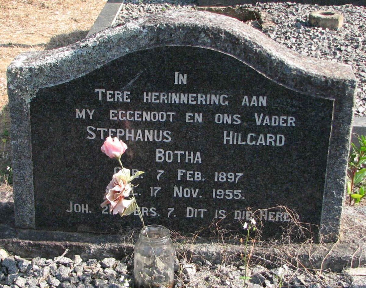 BOTHA Stephanus Hilgard 1897-1955