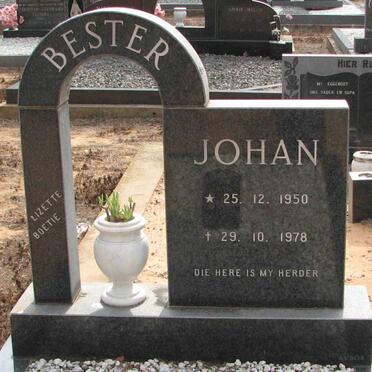 BESTER Johan 1950-1978