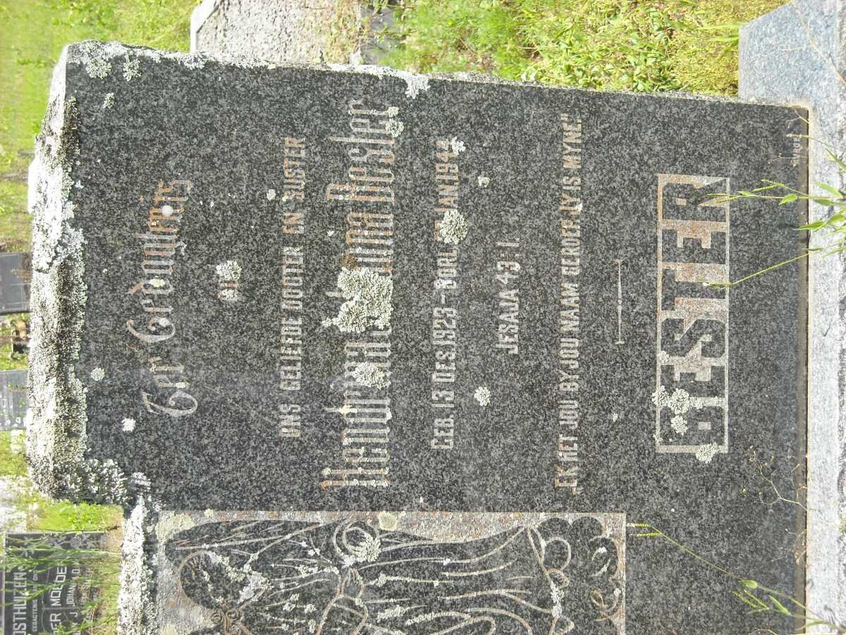 BESTER Hendrina Johanna  1923-1944