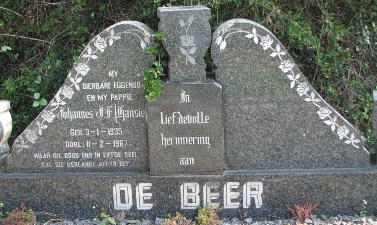 BEER Johannes J.F., de 1935-1967