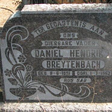 BREYTENBACH Daniel Hendrik 1851-1962