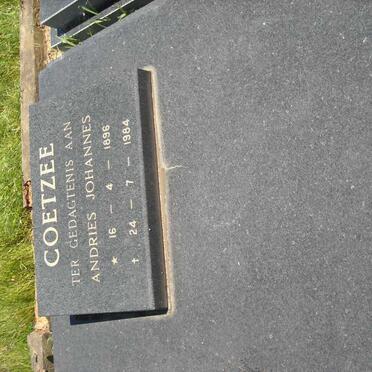 COETZEE Andries Johannes 1896-1984