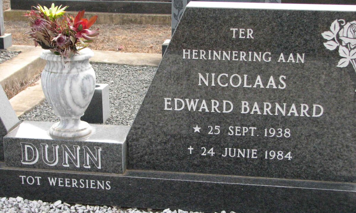 DUNN Nicolaas Edward Barnard 1938-1984