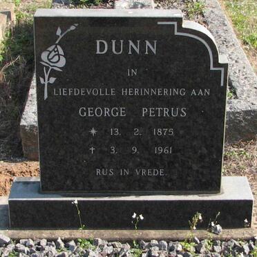 DUNN George Petrus 1875-1961