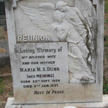 DUNN Maria M.S. nee MEIRING 1906-1937