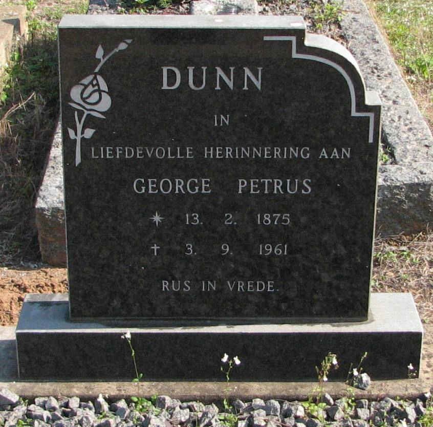 DUNN George Petrus 1875-1961