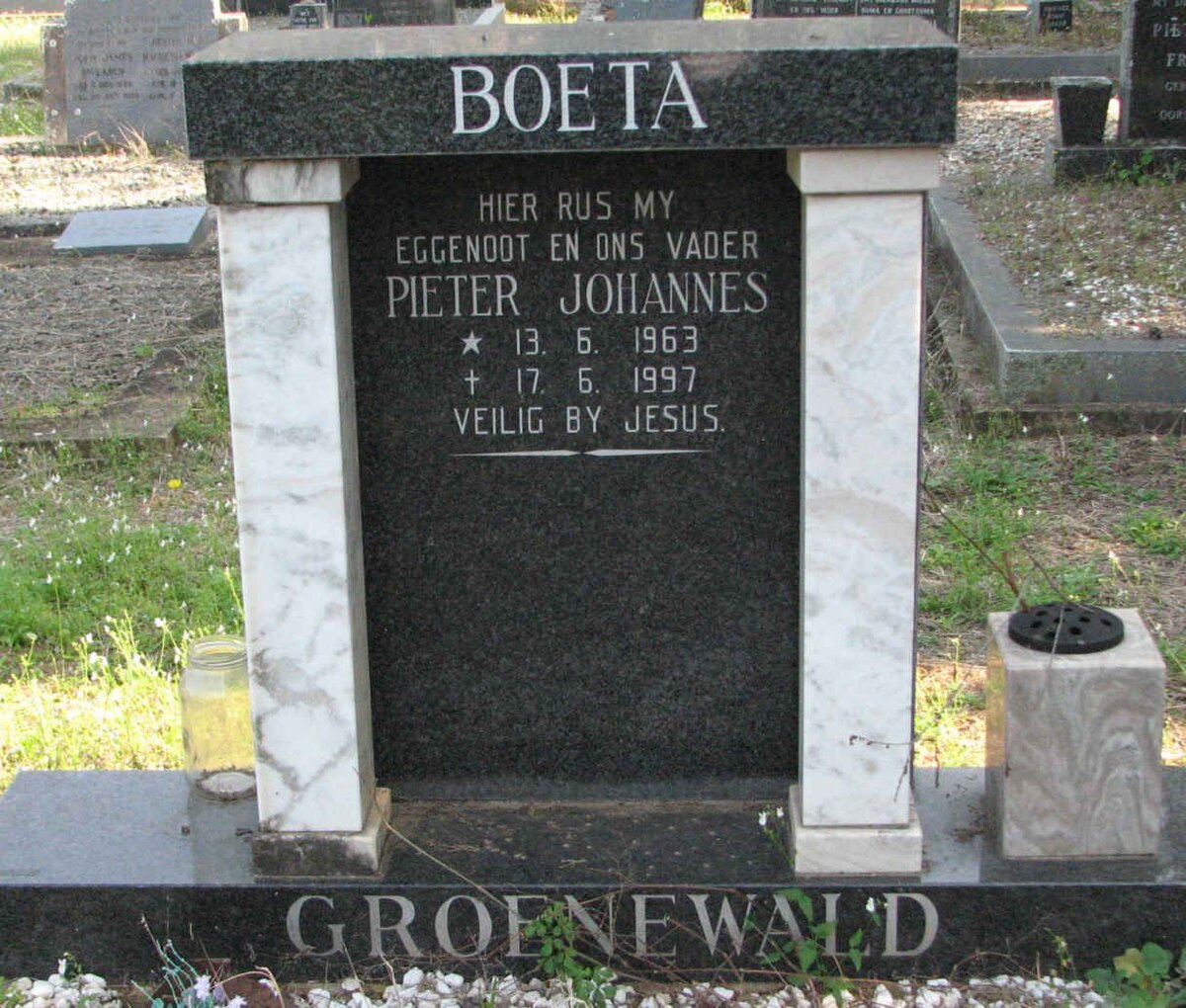 GROENEWALD Pieter Johannes 1963-1997