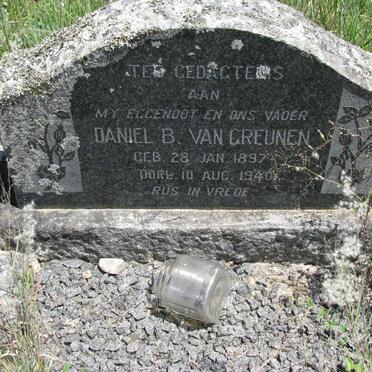 GREUNEN Daniel B., van 1897-1940