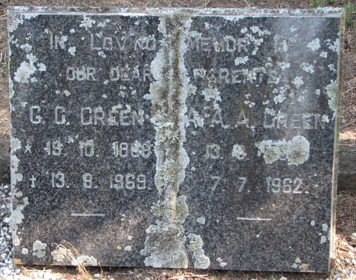 GREEN G.G. 1888-1969 &amp; A.A.A. -1962