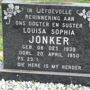 JONKER Louisa Sophia 1939-1950