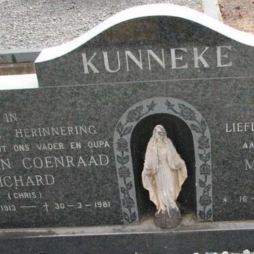 KUNNEKE Christian Coenraad Richard 1913-1981 &amp; Maria Magurita 1913-1983