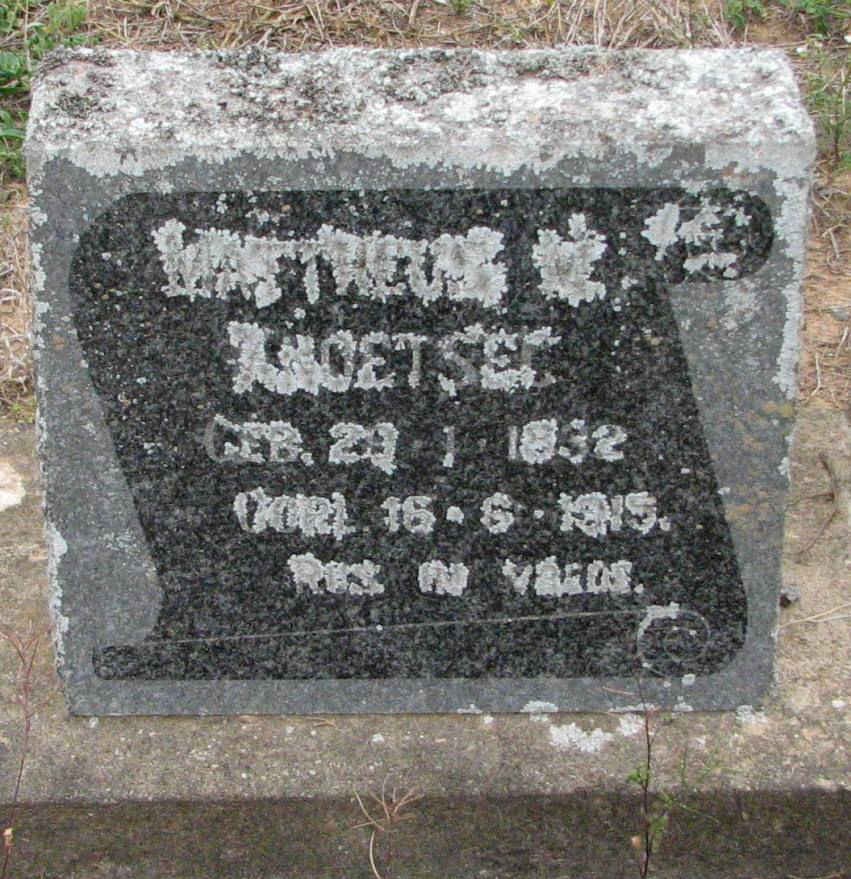 KNOETSEC Mattheus ? 1832-1915