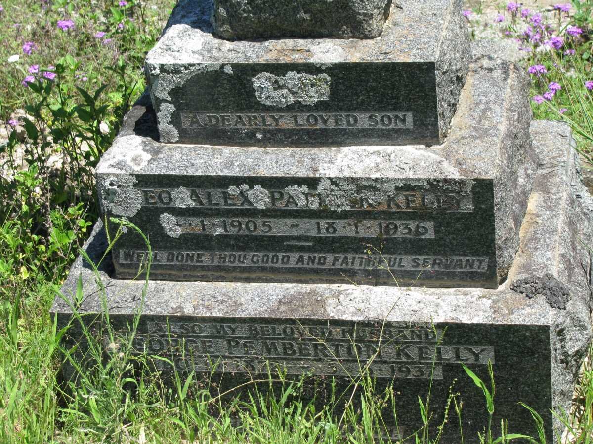 KELLY George Pemberton 1872-1937 :: KELLY ?eo Alex Patrick 1905-1936