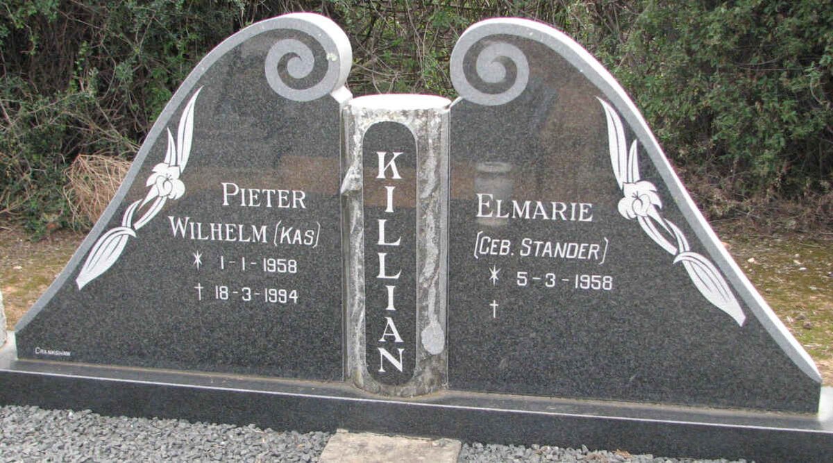KILLIAN Pieter Wilhelm 1958-1994 &amp; Elmarie STANDER 1958-