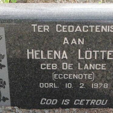 LOTTER Helena nee DE LANGE -1978
