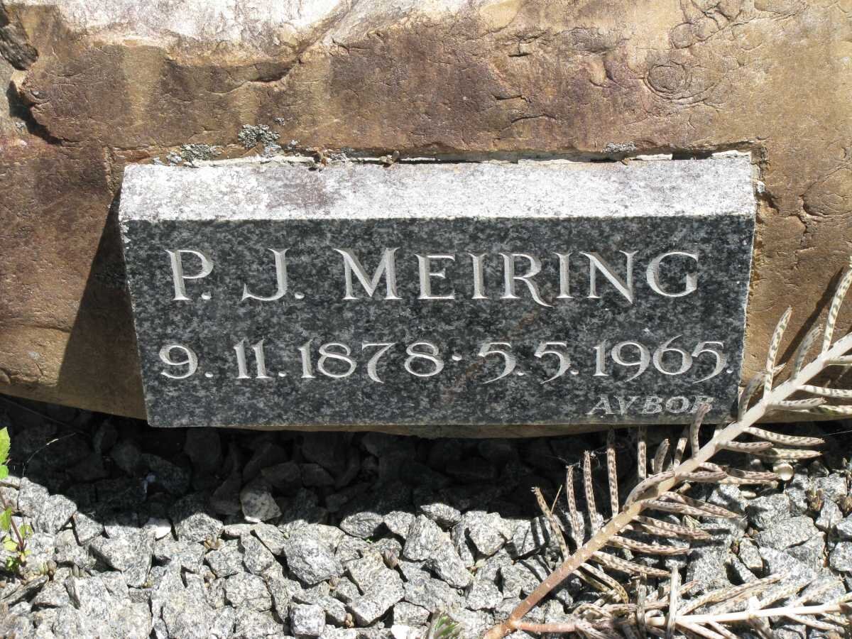 MEIRING P.J. 1878-1965