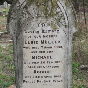 MULLER Elsie -1899 :: MULLER Micheal -1896 :: MULLER Robbie -1909