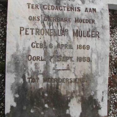 MULLER Petronella 1869-1958