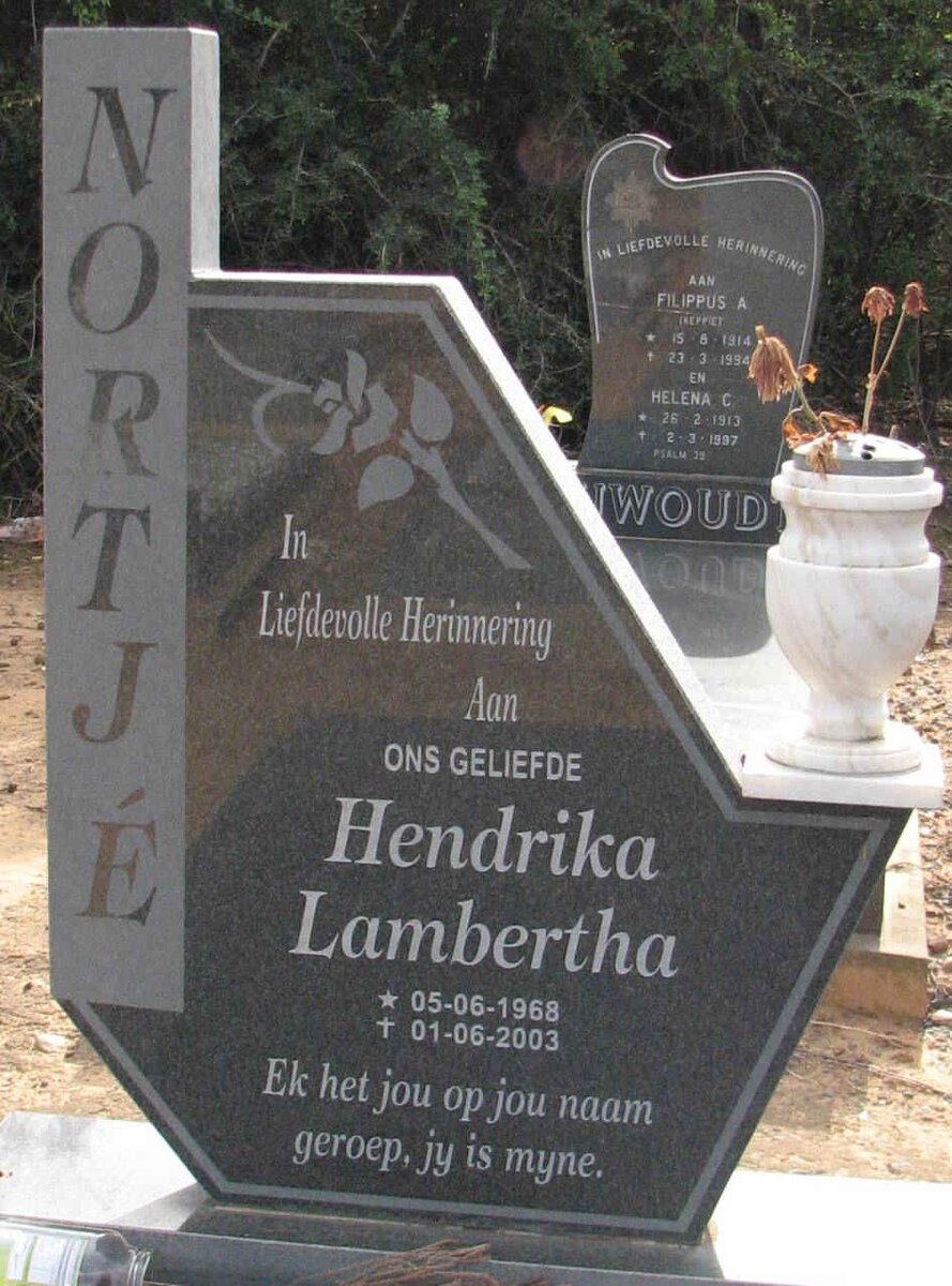 NORTJÉ Hendrika Lambertha 1968-2003