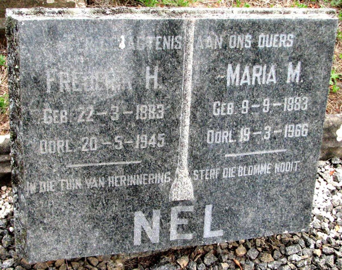 NEL Frederik H. 1883-1945 &amp; Maria M. 1883-1966