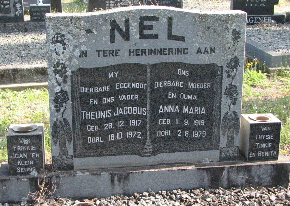 NEL Theunis Jacobus 1917-1972 &amp; Anna Maria 1919-1979
