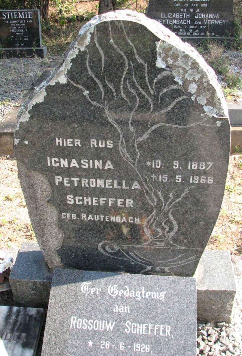 SCHEFFER Icnasina Petronella nee RAUTENBACH 1887-1966